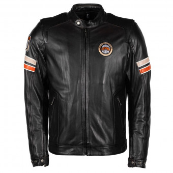 Motorradjacke Helstons Elron Leather Rag Brown
