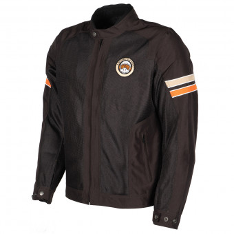 Motorradjacke Helstons Elron Textile Brown