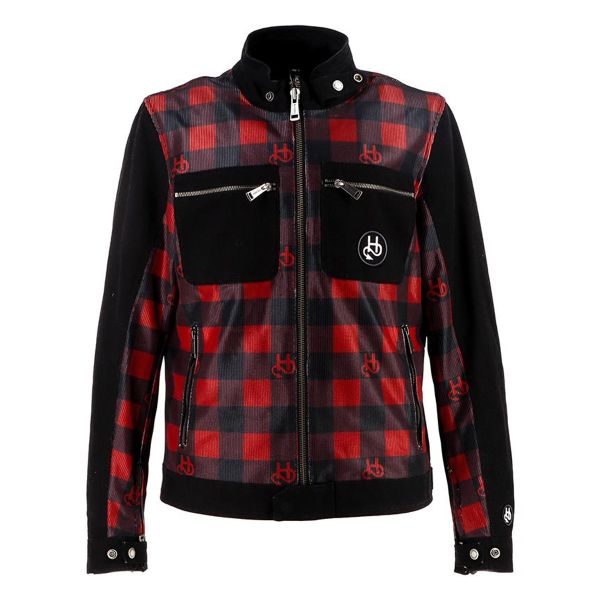 Motorradjacke Helstons Genesis Air Black Red