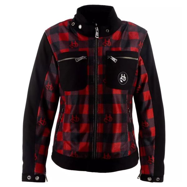 Motorradjacke Helstons Genesis Air Lady Black Red Motorradjacke Helstons Genesis Air Lady Black Red