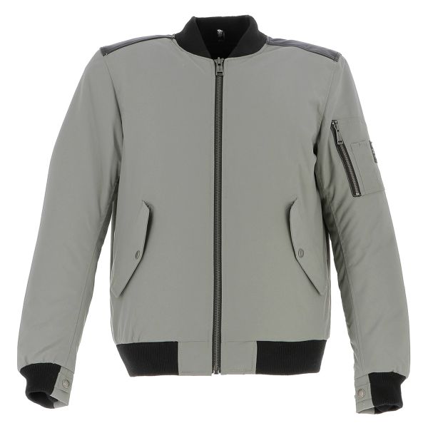 Motorradjacke Helstons Howard Silver Black Motorradjacke Helstons Howard Silver Black