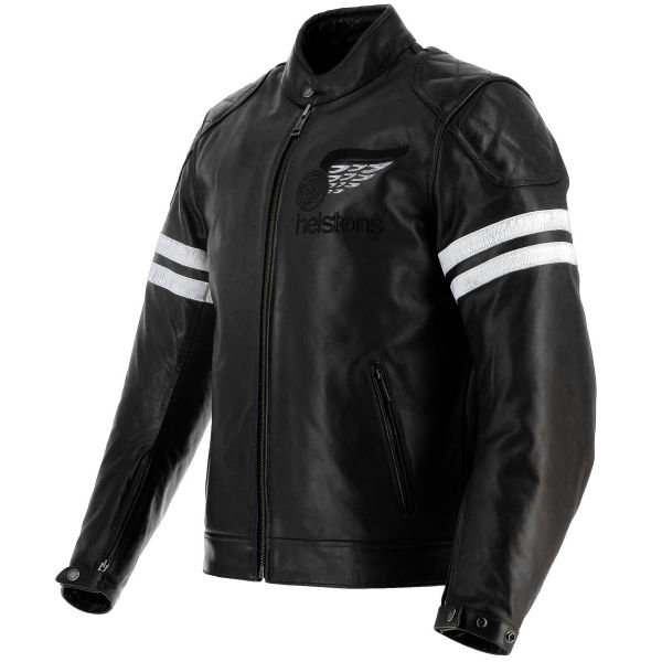Motorradjacke Helstons Jake Speed Leather Black Motorradjacke Helstons Jake Speed Leather Black