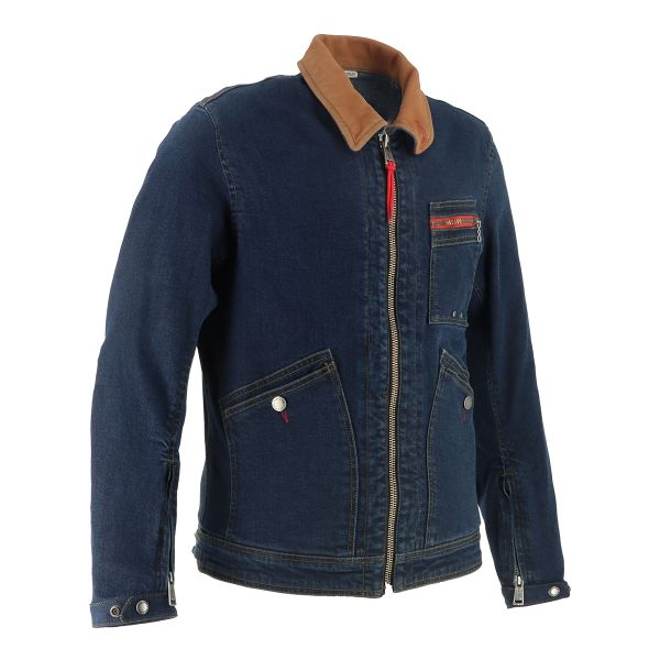 Helstons James Denim Blau Dirty