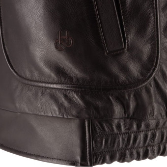 Helstons Jet Force Leather Rag Brown