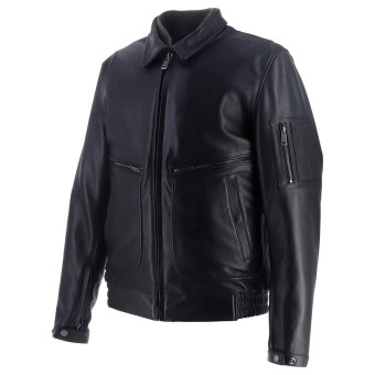 Helstons Jet Leather Rag Black