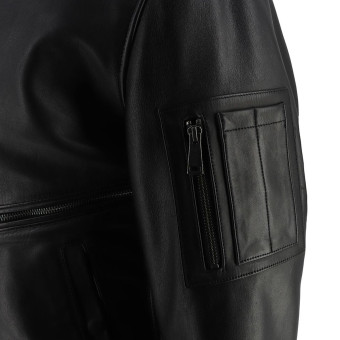 Helstons Jet Leather Rag Black