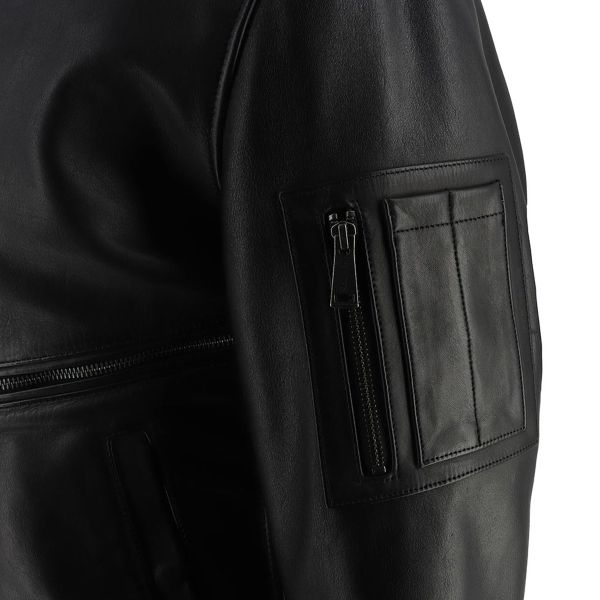 Helstons Jet Leather Rag Black