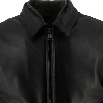 Helstons Jet Leather Rag Black