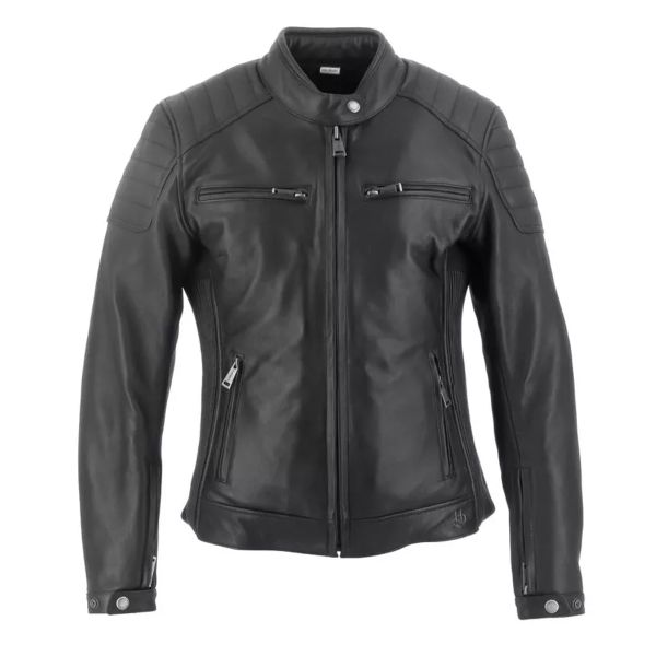 Motorradjacke Helstons Jody Leather Soft Black Motorradjacke Helstons Jody Leather Soft Black