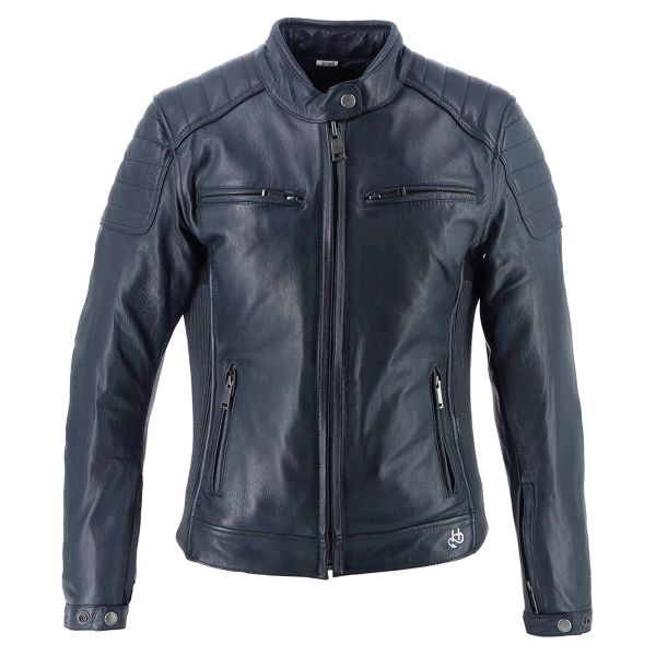 Motorradjacke Helstons Jody Leather Soft Blue Motorradjacke Helstons Jody Leather Soft Blue