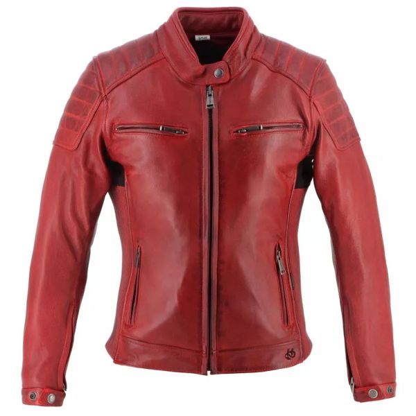 Motorradjacke Helstons Jody Leather Soft Red Motorradjacke Helstons Jody Leather Soft Red