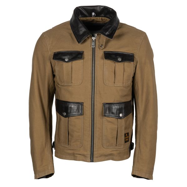 Motorradjacke Helstons Joey Coton Leather Kraft Brown Motorradjacke Helstons Joey Coton Leather Kraft Brown