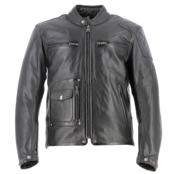 Motorradjacke Helstons Johnson Leather Rag Black