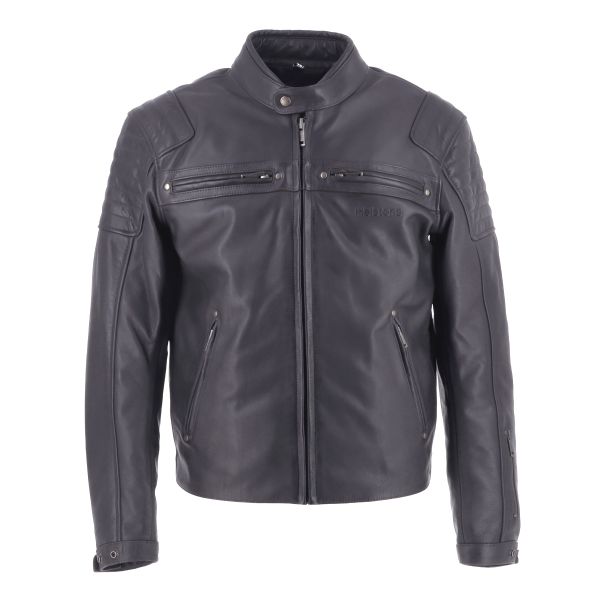 Motorradjacke Helstons Missile Leather Black