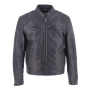 Motorradjacke Helstons Missile Leather Black