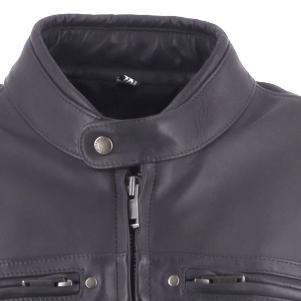 Helstons Missile Leather Black
