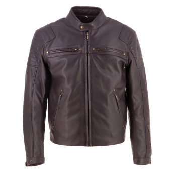 Motorradjacke Helstons Missile Leather Brown