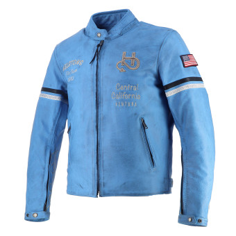 Helstons Nashville Leather Himmelblau