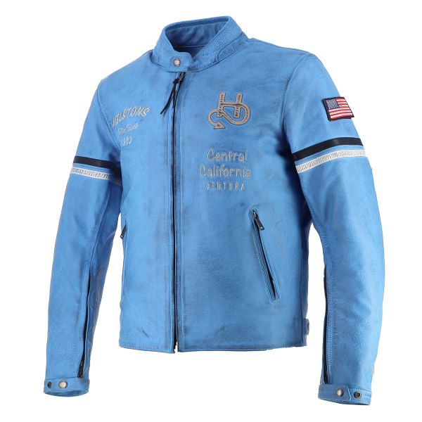 Helstons Nashville Leather Himmelblau