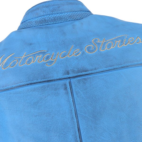 Helstons Nashville Leather Himmelblau