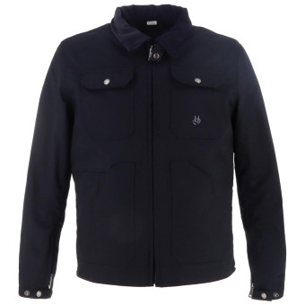 Motorradjacke Helstons Oregon Cotton Canvas Schwarz