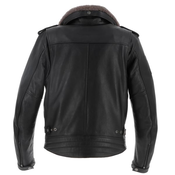 Helstons Perco Leather Rag Black