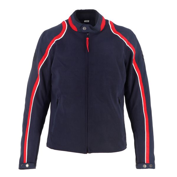 Motorradjacke Helstons Phoenix Air Mesh Blau Rot Wei
