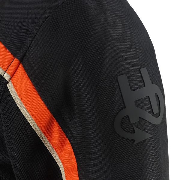 Helstons Phoenix Air Mesh Schwarz Orange Beige