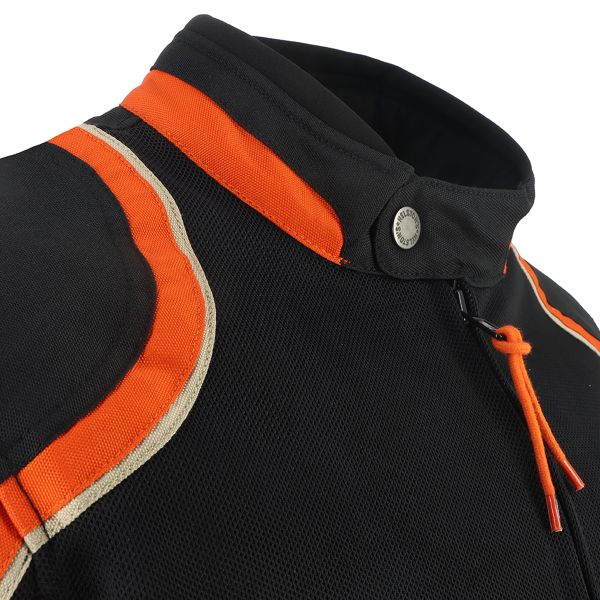 Helstons Phoenix Air Mesh Schwarz Orange Beige