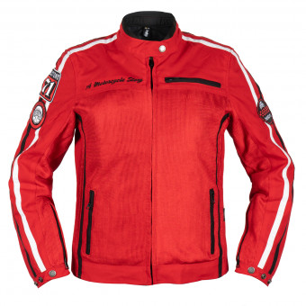 Motorradjacke Helstons Queen Mesh Lady Red