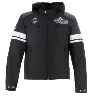 Motorradjacke Helstons Revolte Leather Black