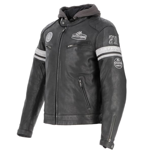 Helstons Riposte Leather Buffalo Black