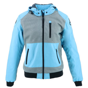 Motorradjacke Helstons Softy Air Lady Mesh Blue Sky Grey