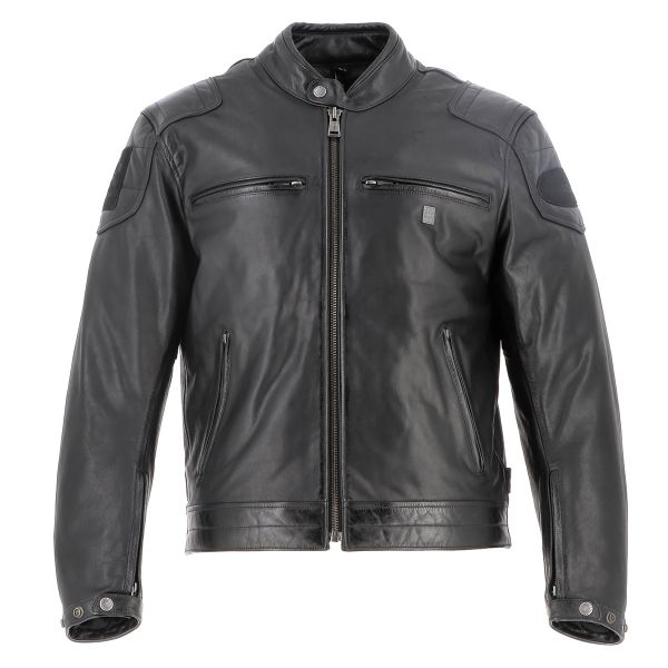 Motorradjacke Helstons Sonora Leather Buffalo Black
