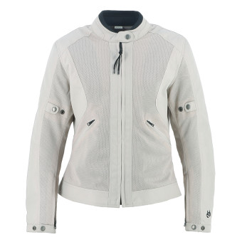 Motorradjacke Helstons Stoner Evo Air Girl Mesh Silber