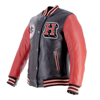 Helstons Student Motul Leather Black Red