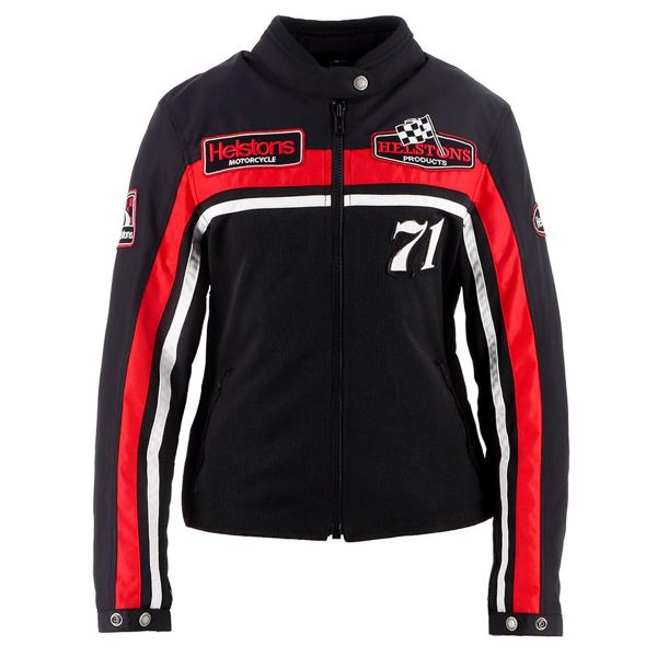 Motorradjacke Helstons Sturgis Air Black White Red Motorradjacke Helstons Sturgis Air Black White Red