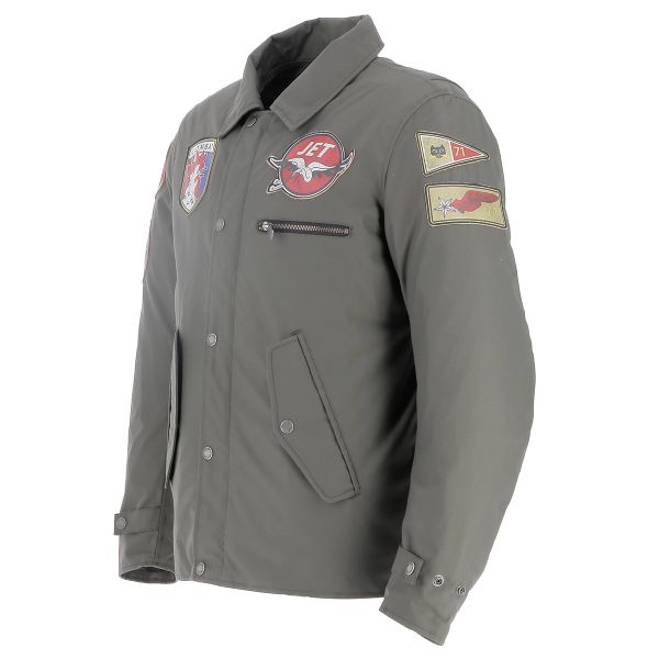 Motorradjacke Helstons Terry Kaki