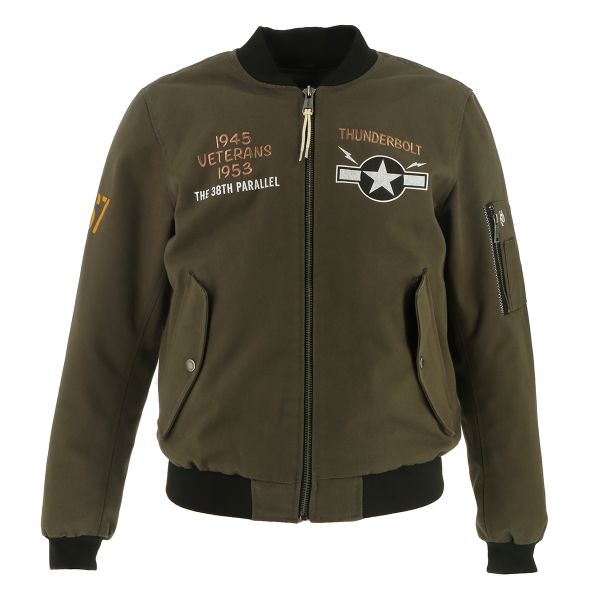 Motorradjacke Helstons Tiger Canvas Khaki
