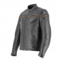 Motorradjacke Helstons Trevor Leather Rag Brown Black