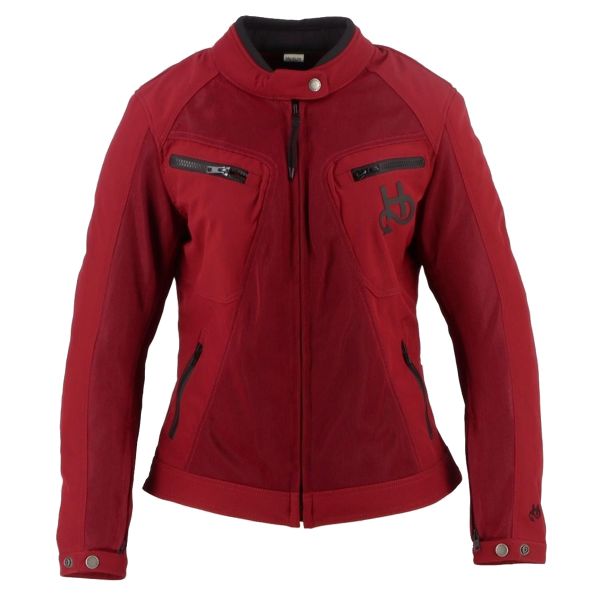 Motorradjacke Helstons Turbo Girl Air Mesh Burgundy