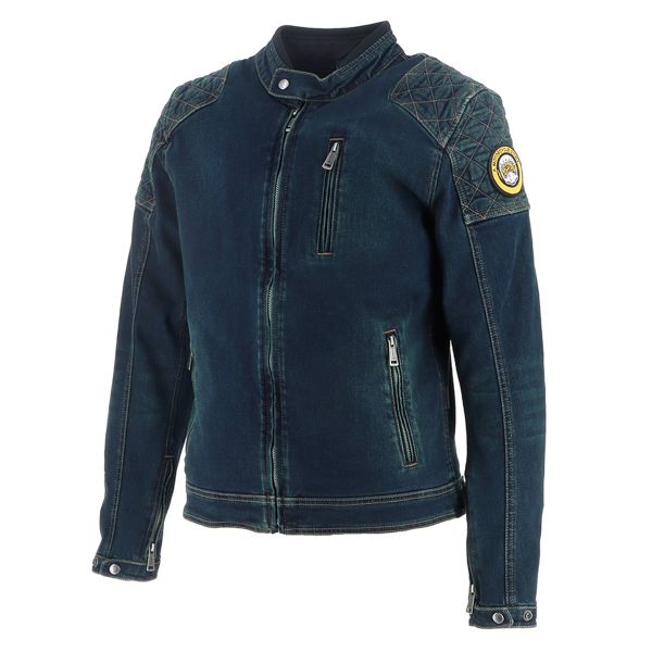 Motorradjacke Helstons Urban Blue Dirty