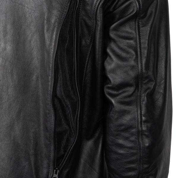 Helstons Vento Air Leather Rag Black