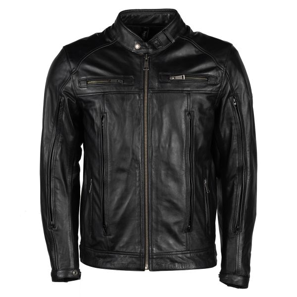 Helstons Vento Air Leather Rag Black