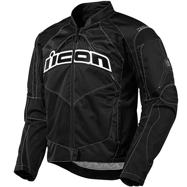 Motorradjacke ICON Contra Black