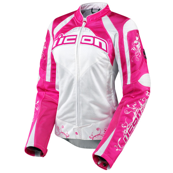Motorradjacke ICON Contra Speed Queen Pink