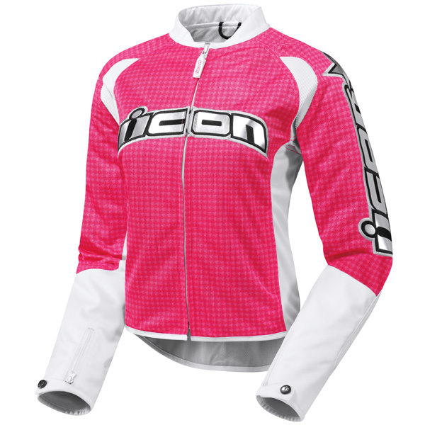 Motorradjacke ICON Hooligan 2 Glam Pink