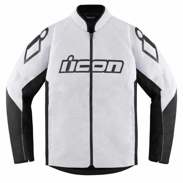 Motorradjacke ICON Hooligan CE White Motorradjacke ICON Hooligan CE White