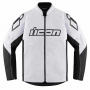 Motorradjacke ICON Hooligan CE White