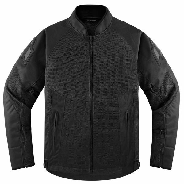 Motorradjacke ICON Mesh AF Black Black Motorradjacke ICON Mesh AF Black Black